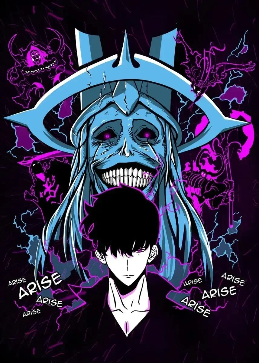 Solo Leveling Anime Canvas Poster – Comic Art Wall Decor