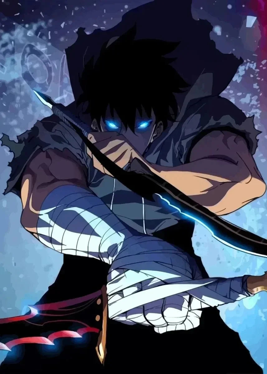 Solo Leveling Anime Canvas Poster – Comic Art Wall Decor