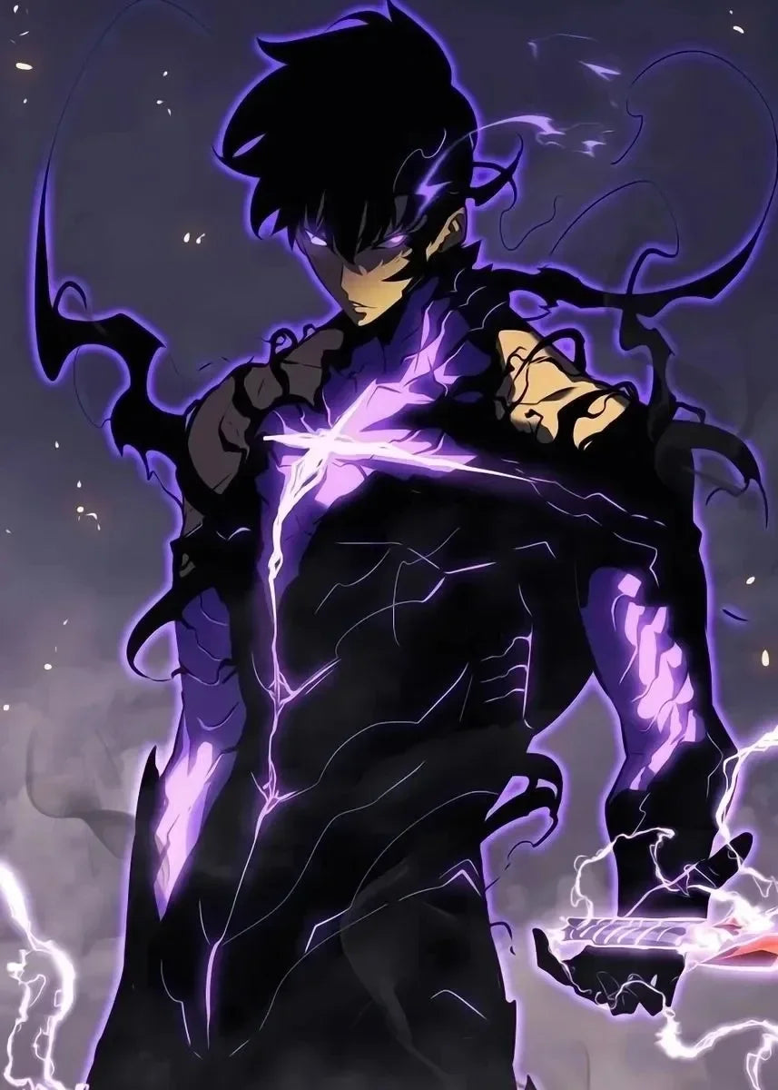 Solo Leveling Anime Canvas Poster – Comic Art Wall Decor
