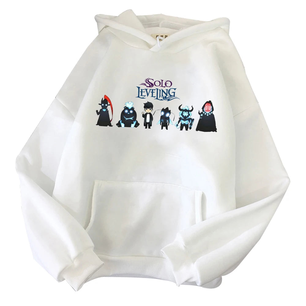 Solo Leveling Anime Hoodie – Harajuku Pullover Sweatshirt