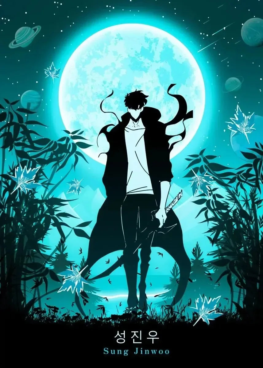 Solo Leveling Anime Canvas Poster – Comic Art Wall Decor