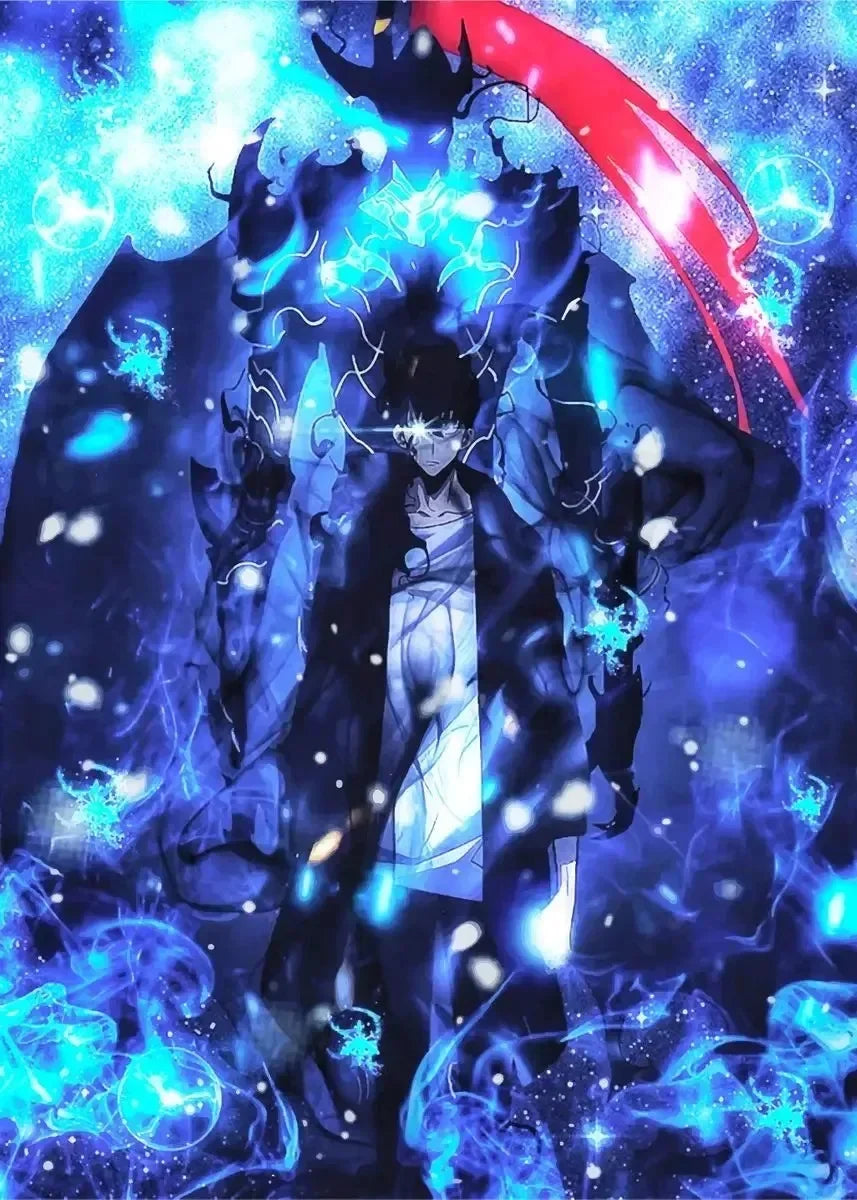 Solo Leveling Anime Canvas Poster – Comic Art Wall Decor