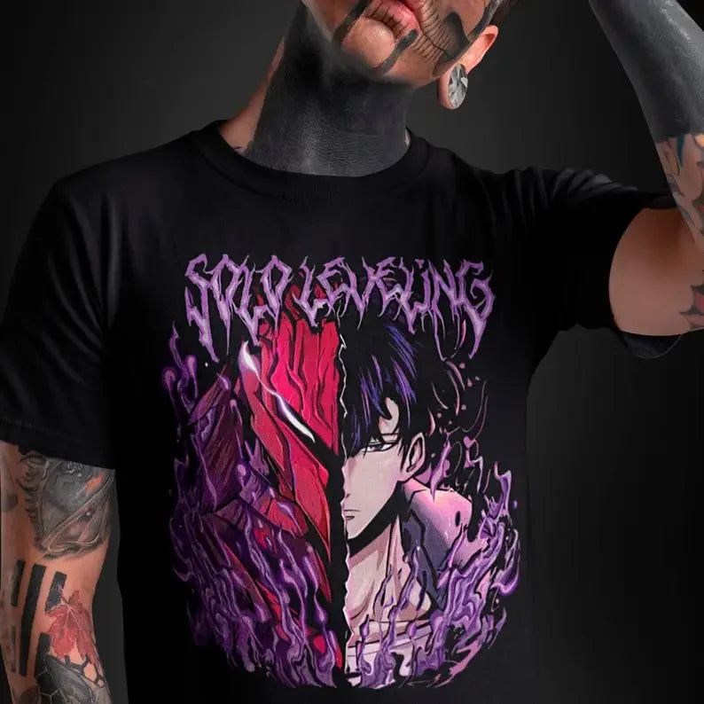 Solo Leveling Shadow Monarch T-Shirt – Anime-Inspired Casual Wear