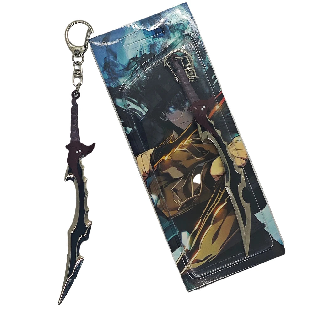 Solo Leveling Anime Keychain – Sword Pendant Keyring