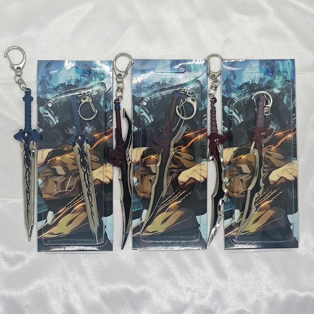 Solo Leveling Anime Keychain – Sword Pendant Keyring