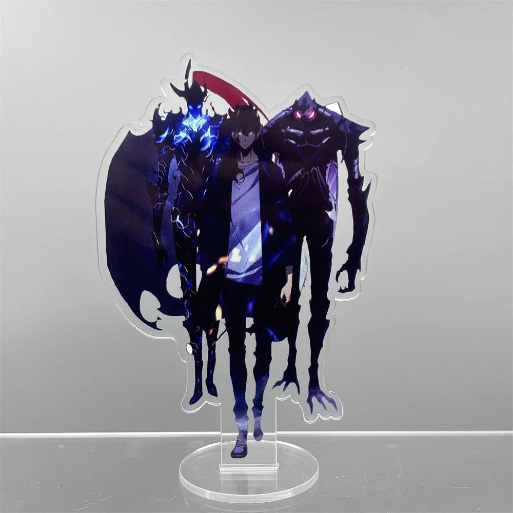 Anime Solo Leveling 15cm Acrylic Stand – Sung Jin-Woo, Sung Jin-Ah, Yoo Jin-Ho Desk Mode