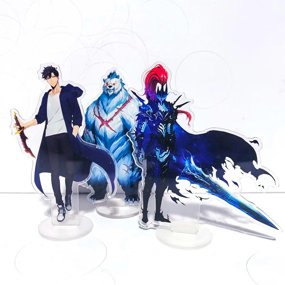 Solo Leveling Acrylic Stand & Keychain – Anime Desk Decoration
