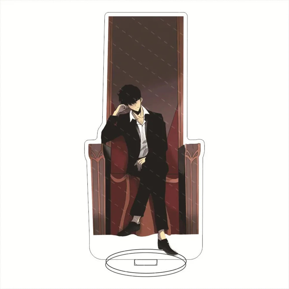 Anime Solo Leveling 15cm Acrylic Stand – Sung Jin-Woo, Sung Jin-Ah, Yoo Jin-Ho Desk Mode