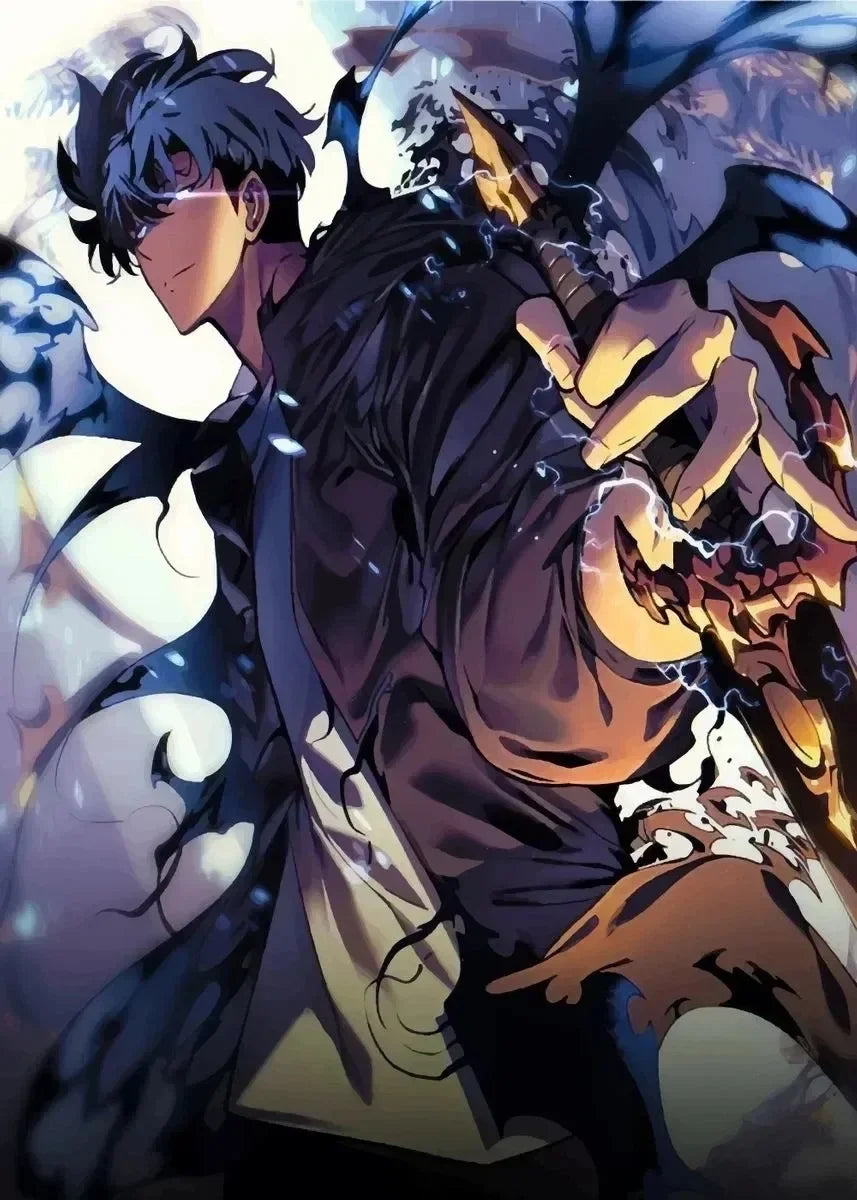 Solo Leveling Anime Canvas Poster – Comic Art Wall Decor