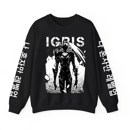 Solo Leveling Anime Sweatshirt – Loose Fit Fleece Hoodie