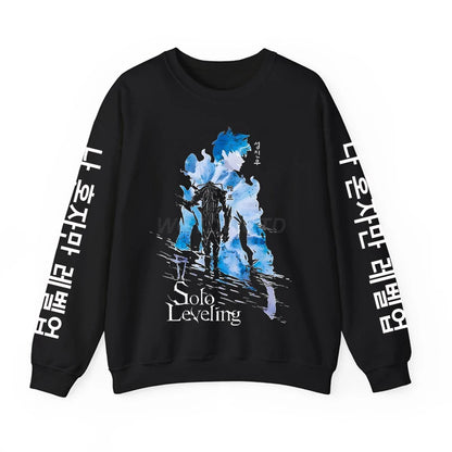 Solo Leveling Anime Sweatshirt – Loose Fit Fleece Hoodie